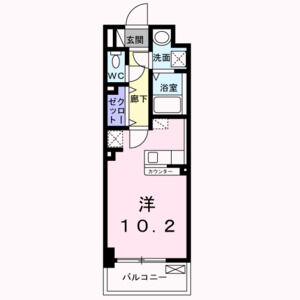 ワンルーム 間取り図