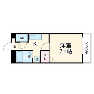 1K 間取り図