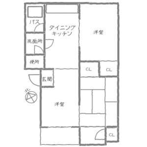 3DK 間取り図