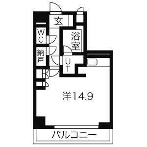 ワンルーム 間取り図