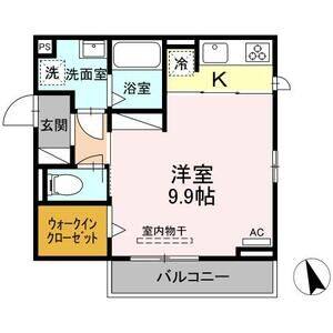 1K 間取り図
