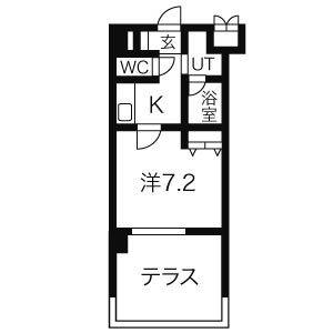 1K 間取り図