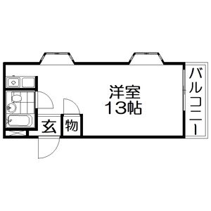 ワンルーム 間取り図
