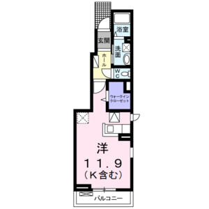 ワンルーム 間取り図