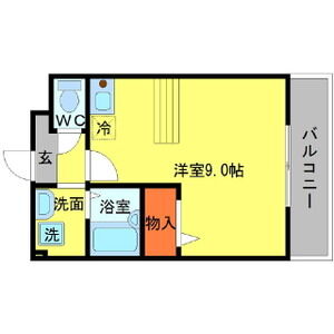 ワンルーム 間取り図