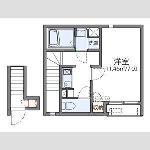 1K 間取り図