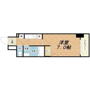 1K 間取り図