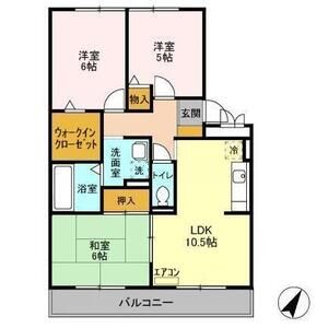 3LDK 間取り図