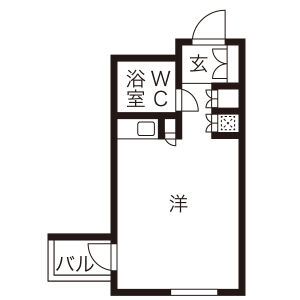 ワンルーム 間取り図