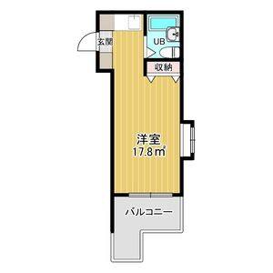 ワンルーム 間取り図