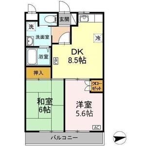2DK 間取り図
