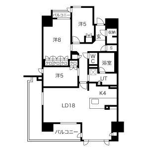 3LDK 間取り図