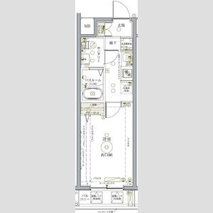 1K 間取り図