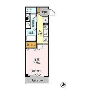 1K 間取り図