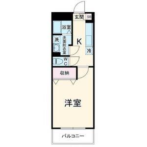 1K 間取り図