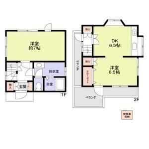 2DK 間取り図