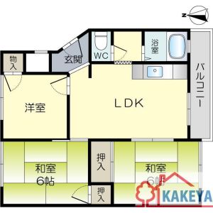 3LDK 間取り図