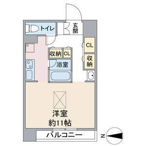 ワンルーム 間取り図