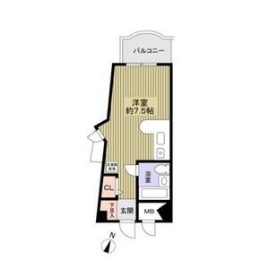 ワンルーム 間取り図