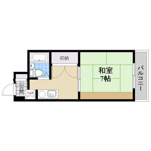 1K 間取り図