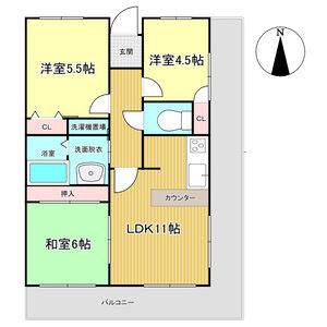 3LDK 間取り図