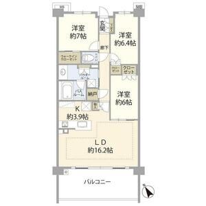 3LDK 間取り図