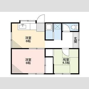 2DK 間取り図