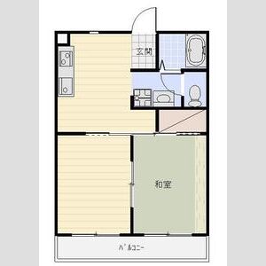 2DK 間取り図