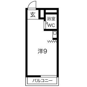 ワンルーム 間取り図