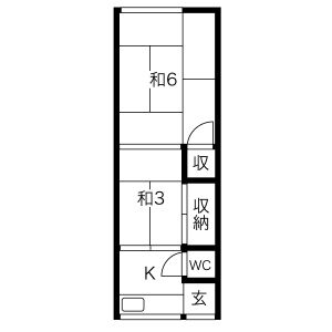 2K 間取り図