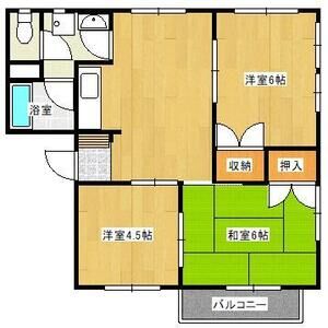 3DK 間取り図