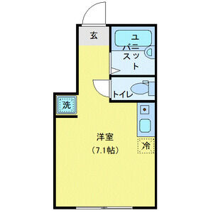 ワンルーム 間取り図