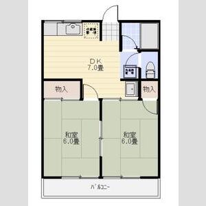 2DK 間取り図