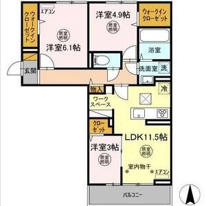 3LDK 間取り図