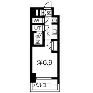 1K 間取り図