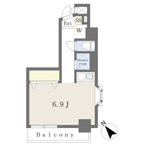 ワンルーム 間取り図