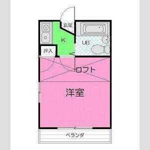 ワンルーム 間取り図