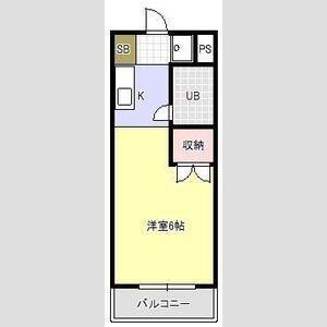 ワンルーム 間取り図
