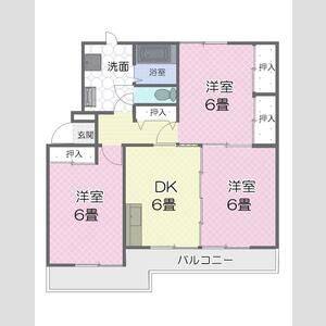 3DK 間取り図
