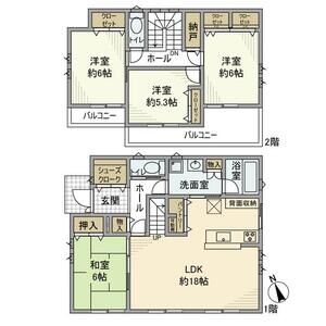 4LDK 間取り図