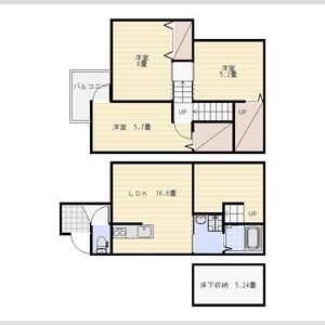 3LDK 間取り図