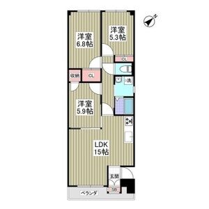 3LDK 間取り図
