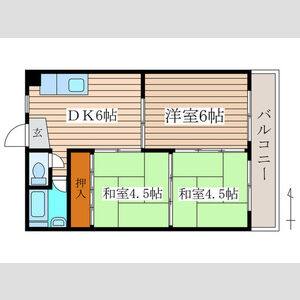 3DK 間取り図