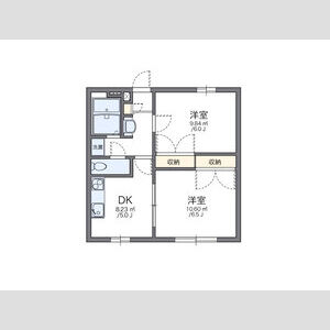 2DK 間取り図