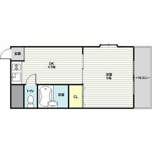 1DK 間取り図