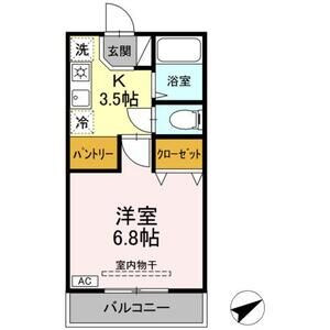 1K 間取り図