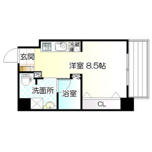 ワンルーム 間取り図