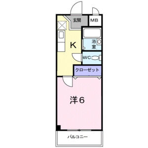 1K 間取り図