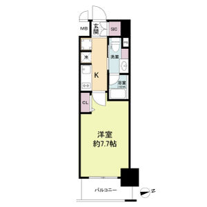 1K 間取り図