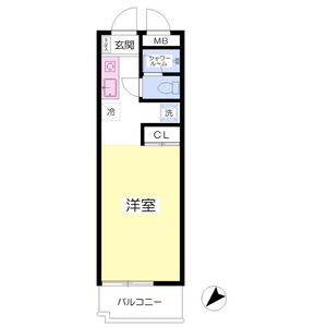 ワンルーム 間取り図